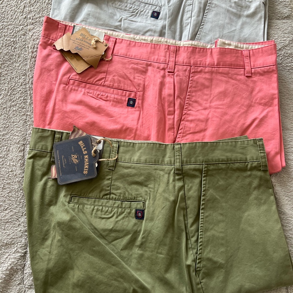 * NEW* 2 Pair of Bills khaki’s shorts $25 each 2/45.  Gray pair Sold.